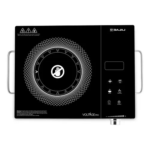 Bajaj IRX 220F Infrared Cooktop 2200W, Black/Silver