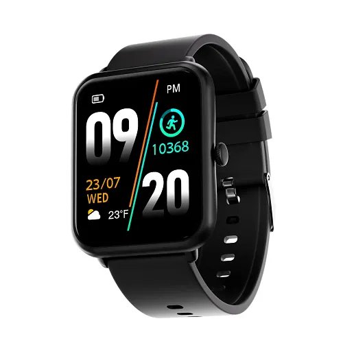 Fire Boltt Ninja Call Pro Smartwatch with Bluetooth Calling (42.9mm HD Display, IP67 Water Resistant, Black Strap)