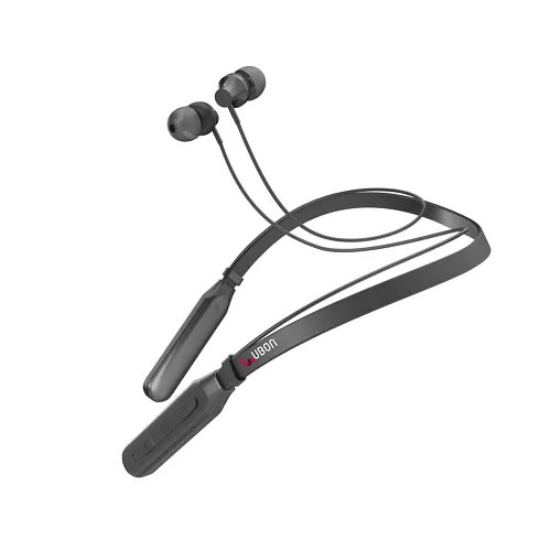 Ubon BT-5200 Bluetooth 5.0 Wireless Headphones with Hi-Fi Stereo Sound, 15Hrs Playtime, Lightweight Ergonomic Neckband, Sweat-Resistant Magnetic Earbuds, Voice Assistant & Mic (Black)