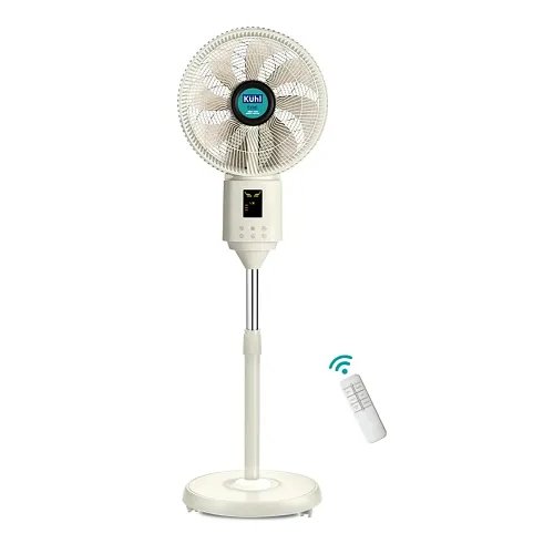 Kuhl Exzel H1 Next Gen Desert Cooler BLDC Pedestal with Mist & Humidifier|8Blades |4Speed| Remote & Touch Panel with Display| Height Adjustement| Low Noise|8 Hr Water Tank|400mm |Free installation
