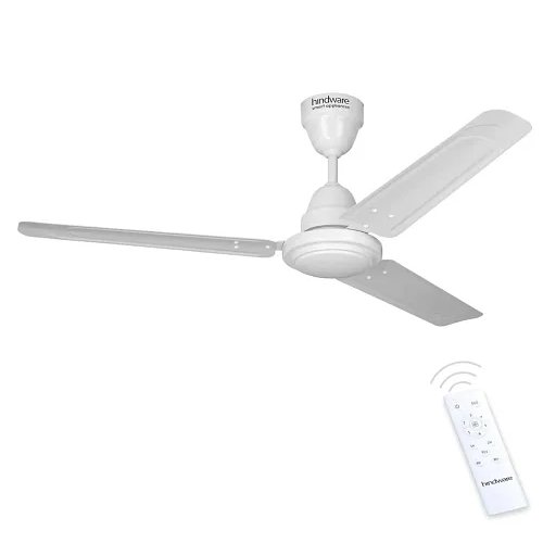 Hindware Smart Appliances Moneta 5 Stars Bldc Fan 1200 Mm Aerodynamic 3 Blades Ceiling Fan For Home Comes With Inverter Stabilization Technology, Energy Efficient And Less Power Consumption (White)