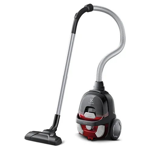 Electrolux CompactGo Canister Bagless Vacuum Cleaner for Home, 1600 W, HEPA Filter, Dust Pro, 16A Plug, 2-in-1 Crevice & Upholstery Nozzle, Watermelon Red, Z1231WR