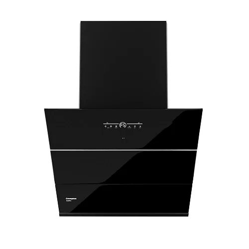 Crompton CHD-QPV160FLE-MBL Chimney, (Crompton QuietPro Inverter Motor Inclined 60cm Filter less Auto Clean Wall Mounted Chimney Black )