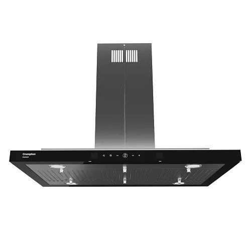 Crompton CHD-GAL90BFE-INX Chimney, (Crompton GrandArt Island 90cm Baffle Filter Auto Clean Ceiling Mounted Chimney Inox)